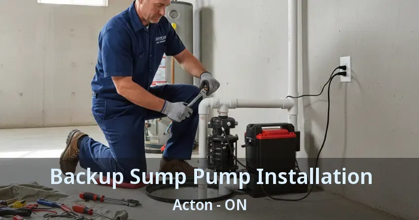 Backup Sump Pump Installation Acton - ON