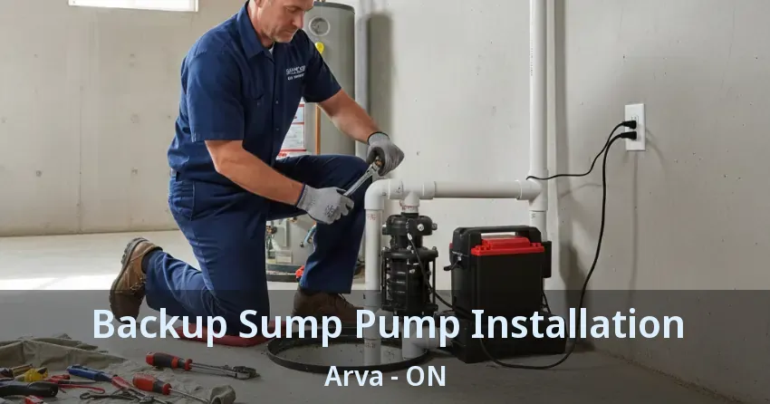 Backup Sump Pump Installation Arva - ON