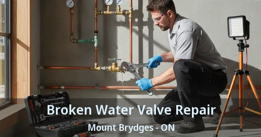 Broken Water Valve Repair Mount Brydges - ON