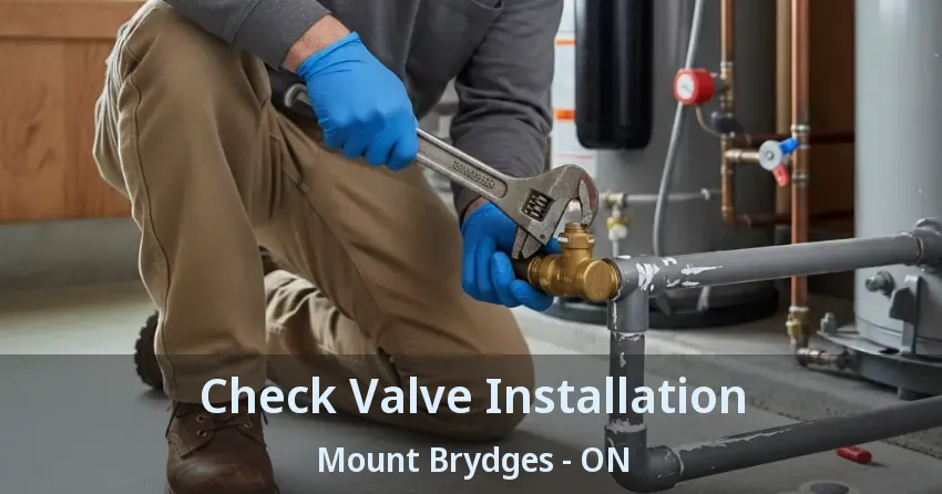 Check Valve Installation Mount Brydges - ON