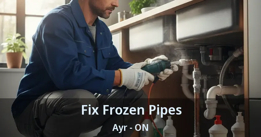 Fix Frozen Pipes Ayr - ON