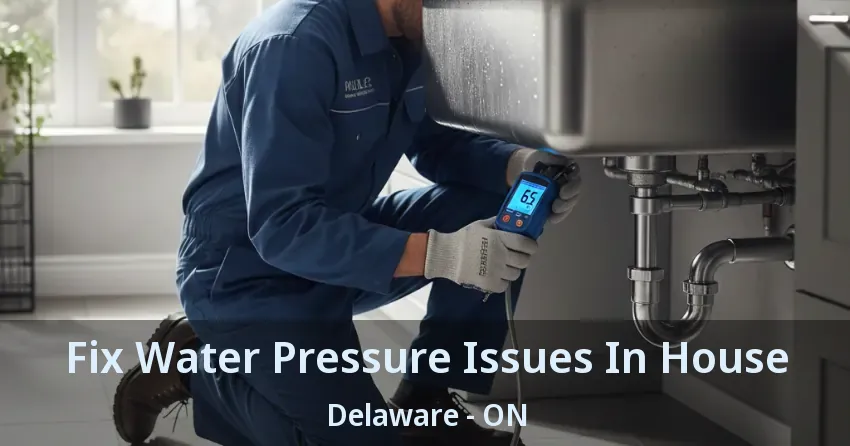Fix Water Pressure Issues In House Delaware - ON