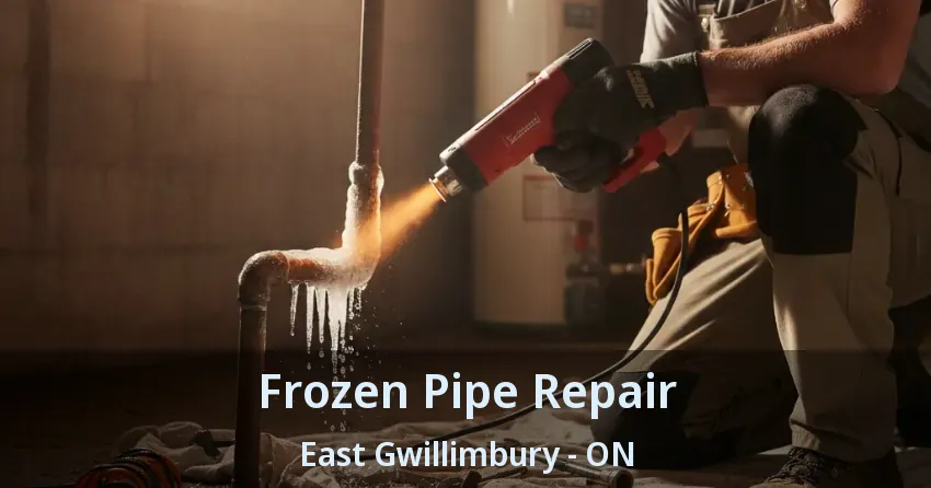 Frozen Pipe Repair East Gwillimbury - ON