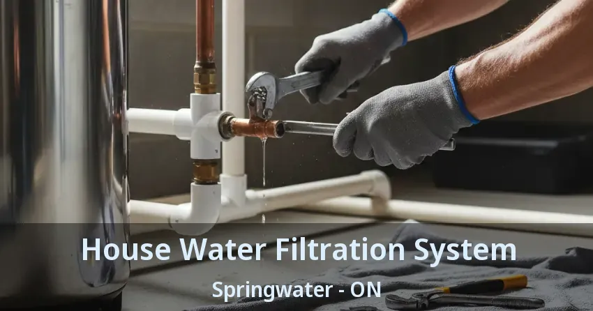 House Water Filtration System Springwater - ON