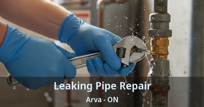 Leaking Pipe Repair Arva - ON