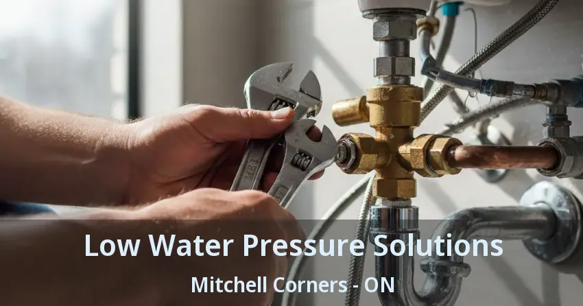Low Water Pressure Solutions Mitchell Corners - ON