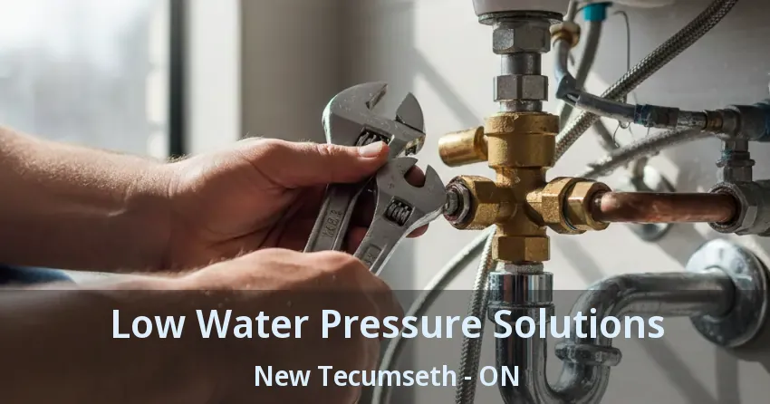 Low Water Pressure Solutions New Tecumseth - ON