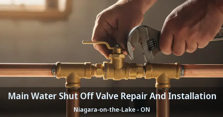 Main Water Shut Off Valve Repair And Installation Niagara-on-the-Lake - ON
