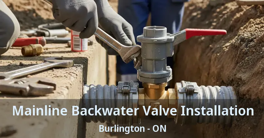 Mainline Backwater Valve Installation Burlington - ON