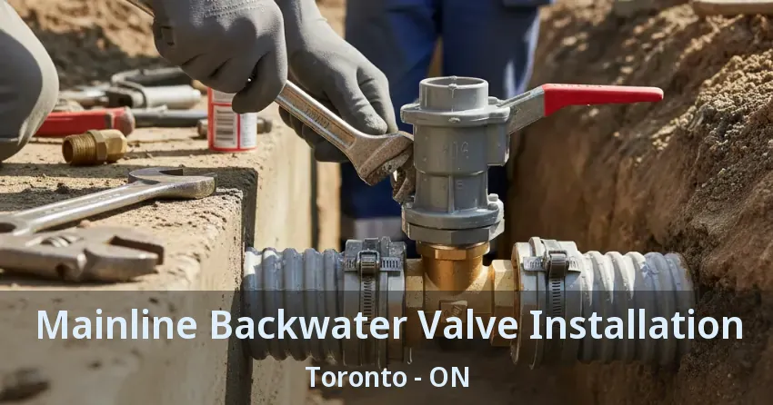 Mainline Backwater Valve Installation Toronto - ON