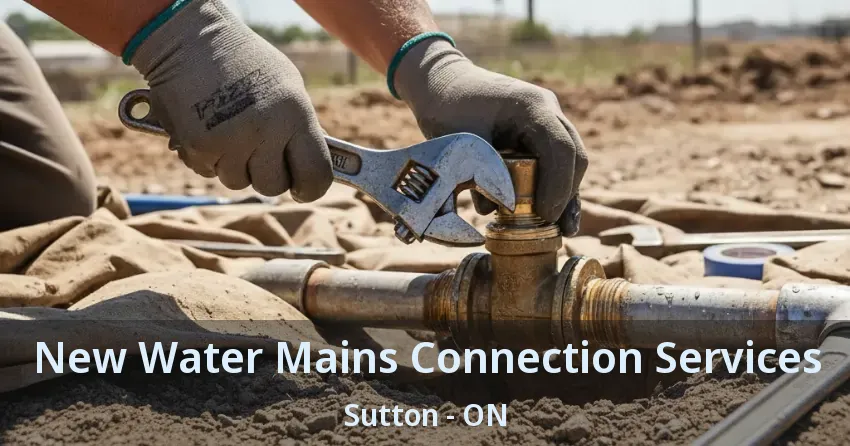 New Water Mains Connection Services Sutton - ON