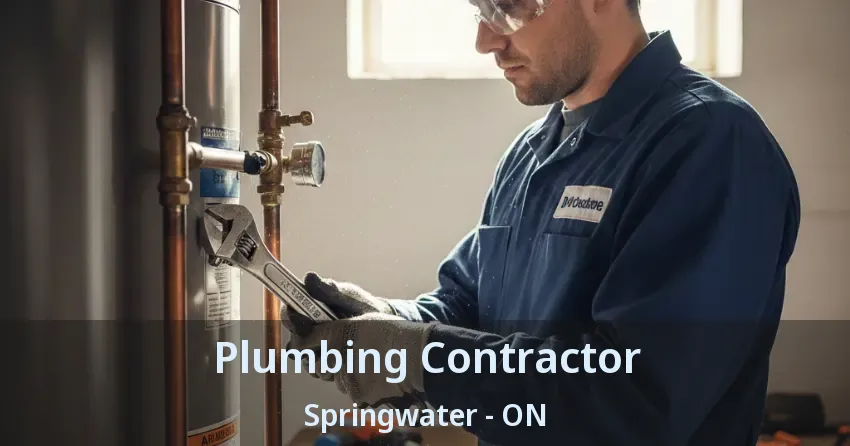 Plumbing Contractor Springwater - ON