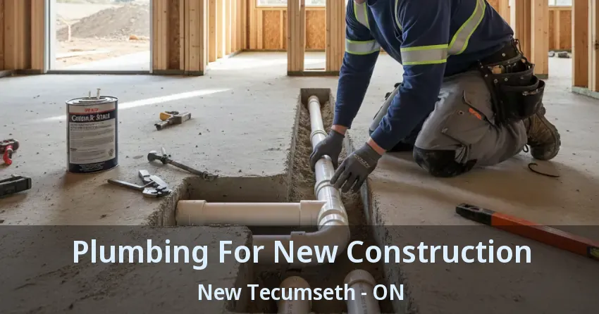 Plumbing For New Construction New Tecumseth - ON