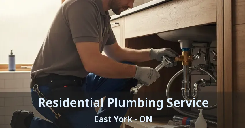Residential Plumbing Service East York - ON