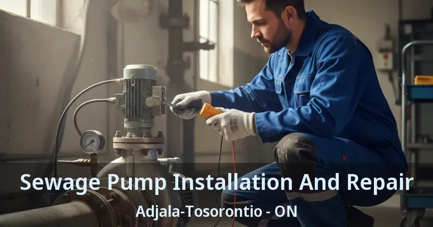 Sewage Pump Installation And Repair Adjala-Tosorontio - ON