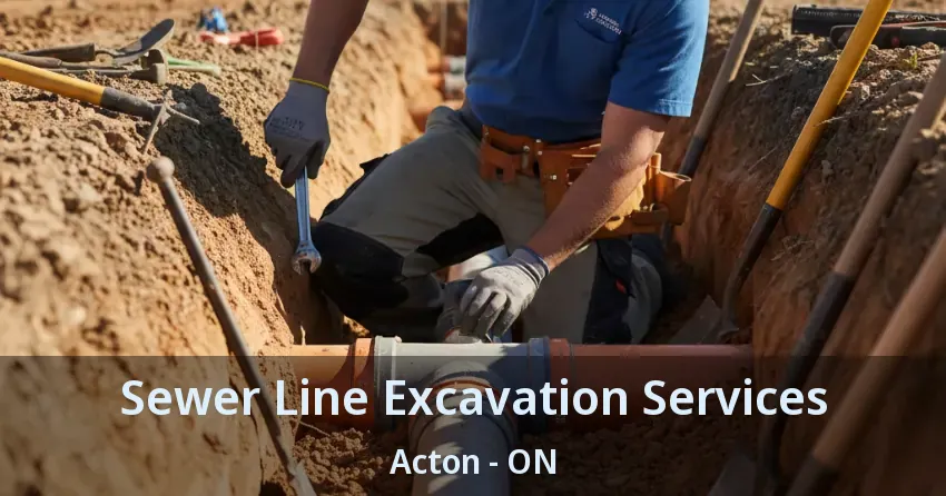 Sewer Line Excavation Services Acton - ON