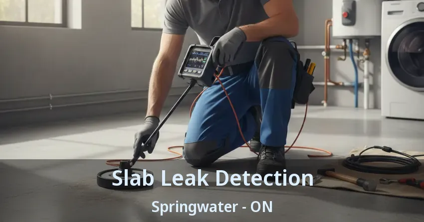 Slab Leak Detection Springwater - ON