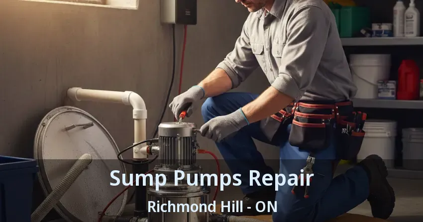 Sump Pumps Repair Richmond Hill - ON