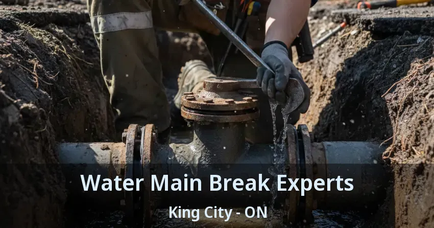 Water Main Break Experts King City - ON