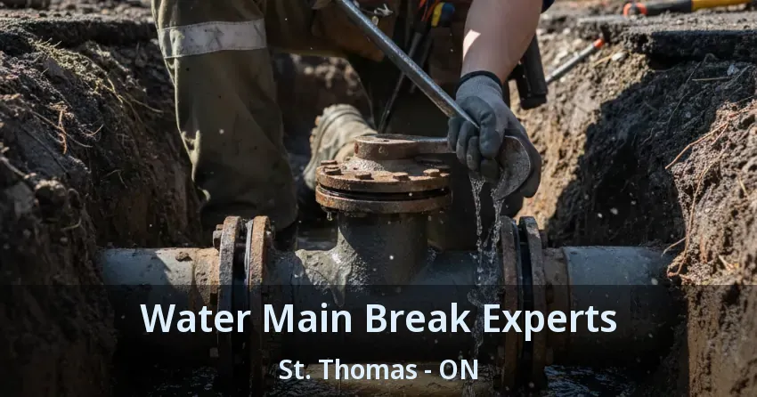 Water Main Break Experts St. Thomas - ON