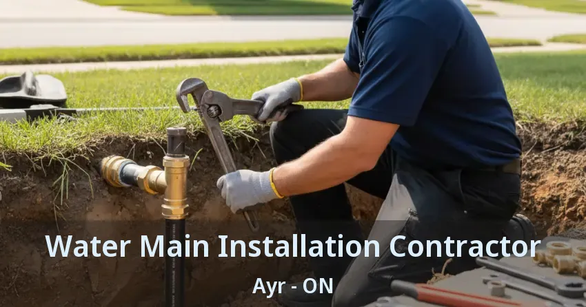 Water Main Installation Contractor Ayr - ON