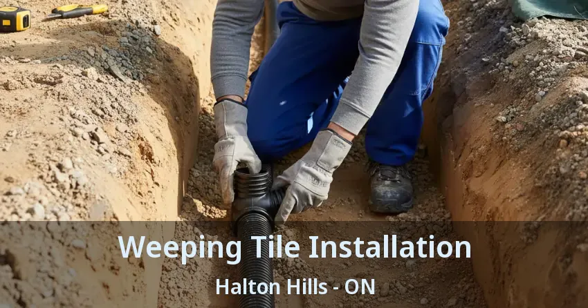 Weeping Tile Installation Halton Hills - ON