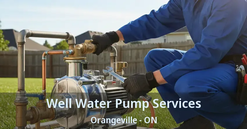 Well Water Pump Services Orangeville - ON